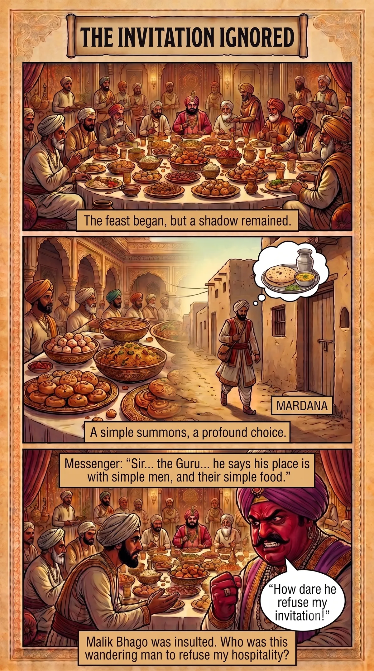 Page 4 of Guru Nanak and the Two Loaves