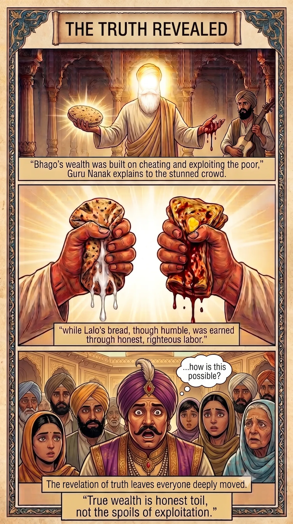 Page 8 of Guru Nanak and the Two Loaves