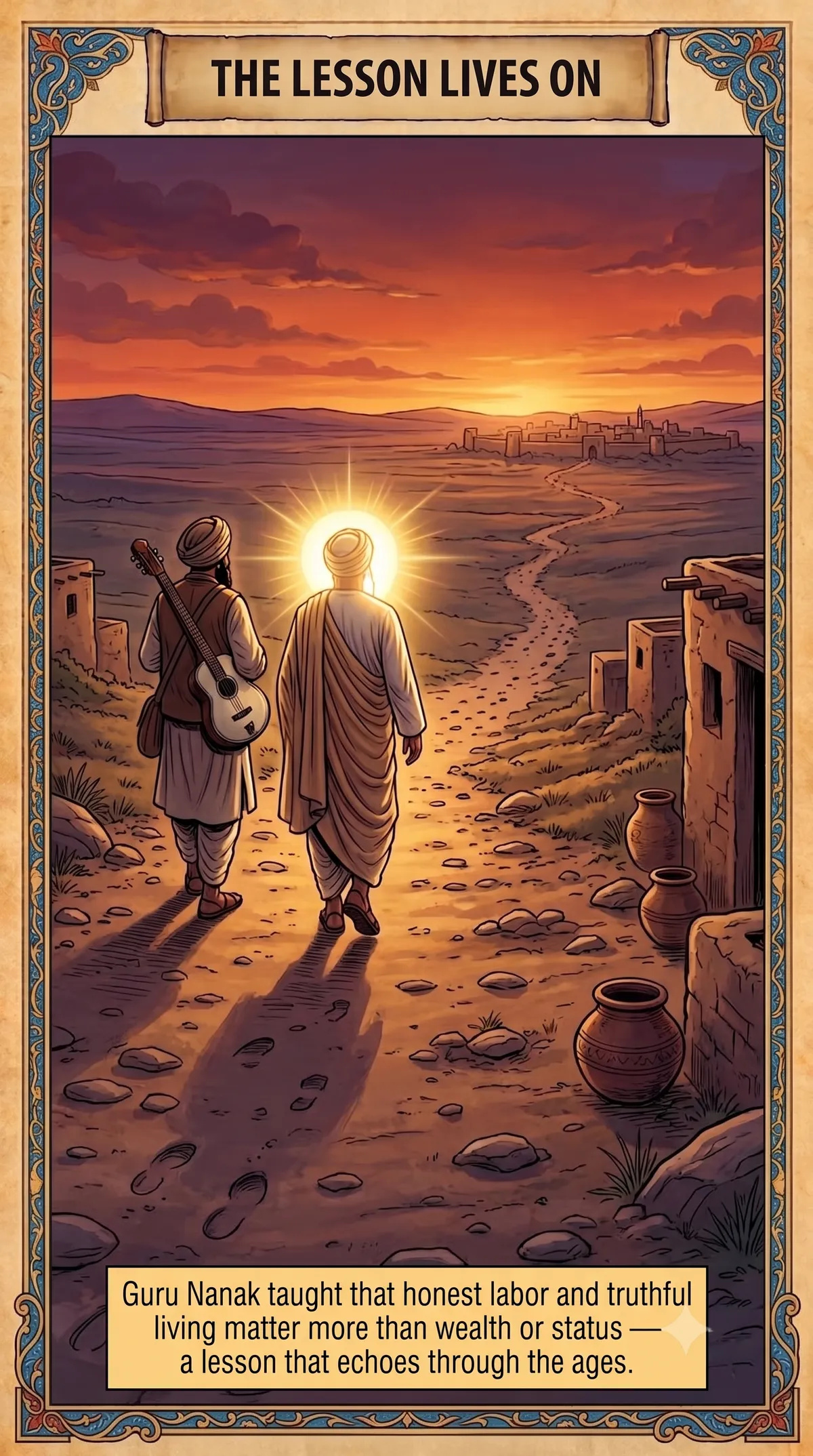 Page 10 of Guru Nanak and the Two Loaves